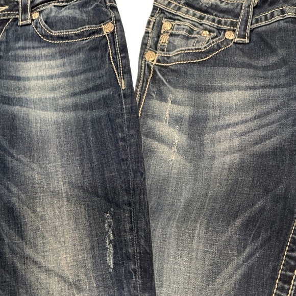 Miss Me JP5727S5 Psychedelic Wing Cross Pocket Skinny Blue Jeans Size 29 - Picture 12 of 13